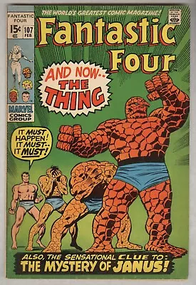 Buy Fantastic Four #107 February 1971 VG/FN Buscema Art Begins • 16.05£