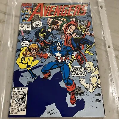 Buy Avengers Marvel Comics Books #343  Anniversary • 3.95£