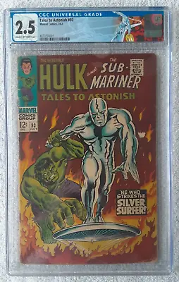 Buy Tales To Astonish 93 (Marvel, 7/67) CGC 2.5 Good+ {Hulk Vs Silver Surfer}  KEY  • 197.10£
