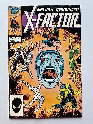 Buy X-Factor # 6 - 1st Full Apocalypse ( Marvel July 1986 ) VF+ White Pages • 55.10£