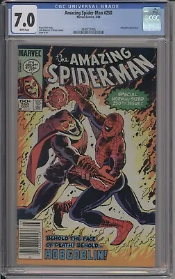 Buy Amazing Spider-man #250 - Cgc 7.0 - Spider-man Battles Hobgoblin - 3840757006 • 64.22£