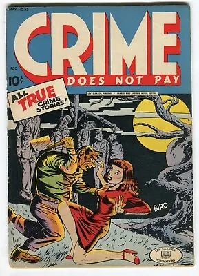 Buy CRIME DOES NOT PAY #33  VG-  Classic Hanging Cover. • 1,118.53£