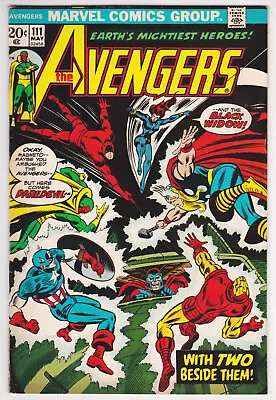 Buy Avengers #111 Fine Plus 6.5 Magneto Captain America Black Panther Daredevil 1973 • 18.96£