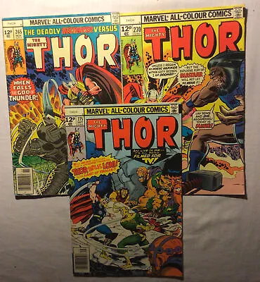 Buy Thor #265. 1977. #270. #275. 1978. Marvel Comics. • 12£