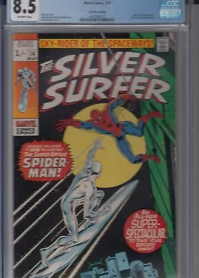 Buy Silver Surfer 14 - 1970 - Spider-Man - CGC 8.5 • 229.99£
