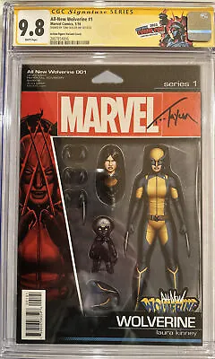 Buy All-New Wolverine #1 2016 Tom Taylor Signed Black CGC 9.8. Action Figure Variant • 234.39£