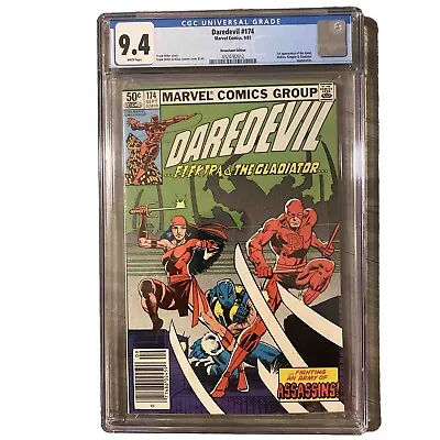 Buy Daredevil#174 (1st App Of THE HAND ) 1981 Newsstand White Pages CGC 9.4 • 78.83£