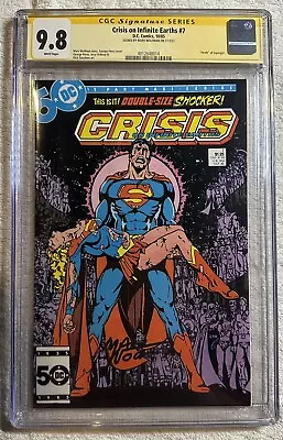 Buy Crisis On Infinite Earths #7 CGC SS 9.8 Signed Marv Wolfman 1985 Perez Classic • 197.94£
