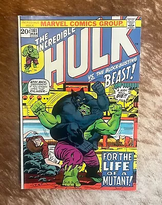 Buy The Incredible Hulk 161 Mar 02456 1973 Marvel Comic VS. Beast! GREAT QUALITY • 99.94£