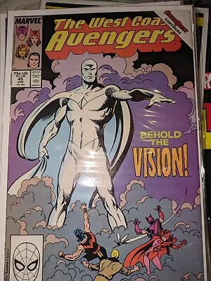 Buy West Coast Avengers 45 From 1989 1st White Vision • 25£