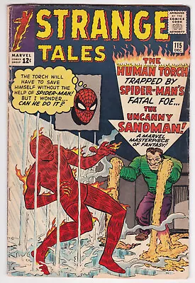 Buy Strange Tales #115 Very Good 4.0 Human Torch Origin Of Doctor Strange 1963 • 203.41£