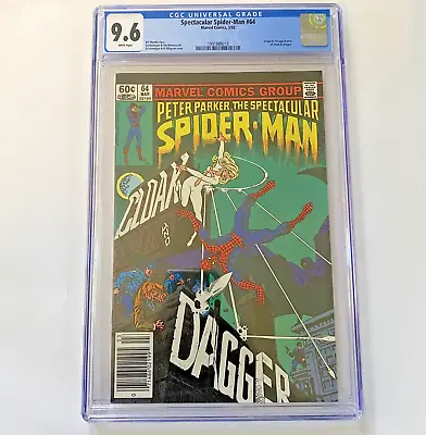Buy Peter Parker: The Spectacular Spider-Man #64 (1982) CGC 9.6 1st Cloak & Dagger • 130.09£