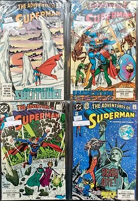 Buy The Adventures Of Superman #459 #460 #461 #465 DC 1989/90 Comic Books • 7.90£