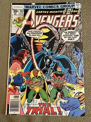Buy Avengers #160 Marvel 1977 Grim Reaper The Trial! George Perez F+ • 5.53£