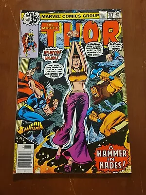 Buy The Mighty Thor 279 Marvel 1974 Jane Foster Bondage Cover Newsstand F/VF 7.0 + • 7.99£