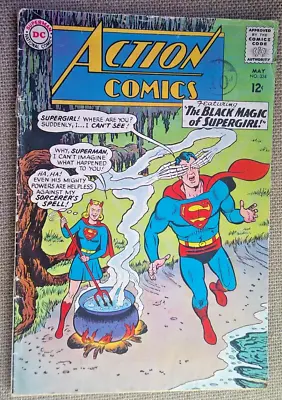 Buy Action Comics No.324 From 1965 .  The Black Magic Of Supergirl ! • 1.99£