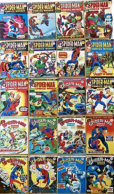 Buy Spider-man Comics Weekly 20 Issues  71 72 73 74 75 - 90 Vintage Marvel UK 1974 • 39.99£