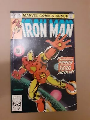 Buy Invincible Iron Man No 142. 1st Space Iron Armour Suit. VF. 1979 Marvel Comic • 6.50£