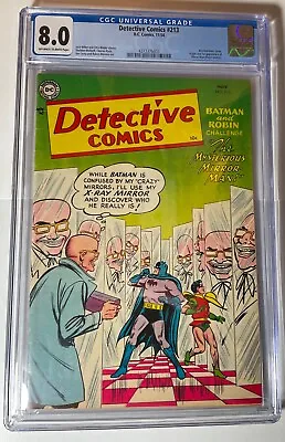 Buy Detective Comics #213 (CGC 8.0 VF,OW/WP,1954, Free US Ship, 1st App. Mirror Man • 1,324.23£