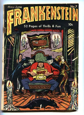 Buy FRANKENSTEIN #7-Horror Comic Book Cover-DICK BRIEFER-PRE-CODE HORROR • 177.82£