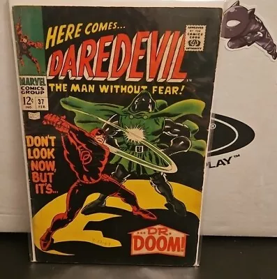 Buy Daredevil #37 Marvel 1968 Iconic Dr. Doom & Daredevil Battle GD/VG 3.0 - VG 3.5 • 23.71£