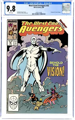 Buy West Coast Avengers #45 1st White Vision! Key Issue! Disney+ CGC 9.8 White Pages • 299.99£