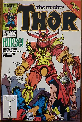 Buy The Mighty Thor #363 - Jan 1986 - Marvel Comics - VERY NICE Look • 2.54£
