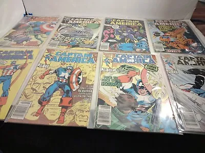 Buy 8 Captain America Marvel Comic Books #313 314 315 316 317 319 320 322 • 11.91£