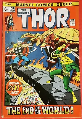 Buy Thor 200 Marvel 1972 Beware! If This Be Ragnarok! Special 200 Issue • 42.99£