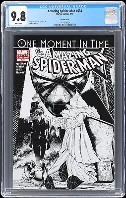 Buy 2010 Marvel The Amazing Spider-Man #638 Joe Quesada Sketch Variant 1:100 CGC 9.8 • 92.48£