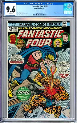 Buy Fantastic Four 165 CGC Graded 9.6 NM+ Marvel Comics 1975 • 81.05£