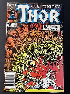 Buy The Mighty Thor #344 1st Maliketh Dark Elf Odin Loki Newsstand Mid Grade Copy • 7.88£