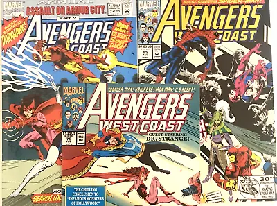 Buy Avengers West Coast + Annual. # 79, 85 & 7.  3 Issue 1992 Lot.   High Grade • 10.99£