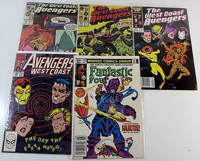 Buy Mixed Lot 5 #West Avengers 16,33,42,58,Fantastic Four 243 Marvel 1987 Comics • 24.31£