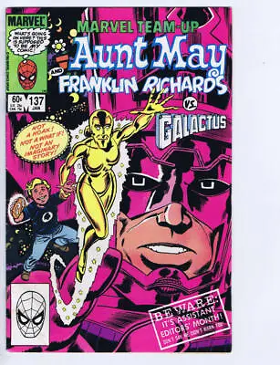 Buy MARVEL TEAM-UP #137, NM-, Galactus, Aunt May, Franklin, 1972 1984  More In Store • 11.98£