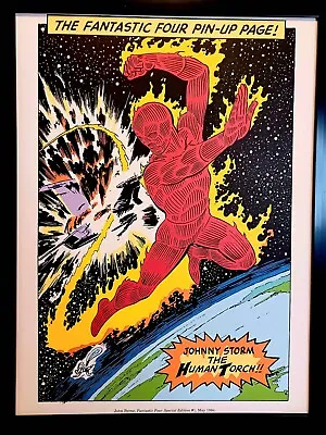Buy Fantastic Four Human Torch By John Byrne 9x12 FRAMED Marvel Comics Vintage Ar • 28.55£
