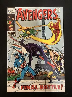 Buy AVENGERS #71, Marvel Comics, 1969, Sal Buscema/Roy Thomas, 1st App Invaders, VF+ • 200.87£