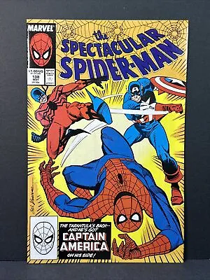 Buy The Spectacular Spider-man #138 Vs Captain America 1988 Marvel Comics NM 9.4 • 5.62£