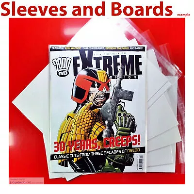 Buy 10 2000AD Comic Bags And Boards Clear Resealable Size5 For Progs 520 To 1030 New • 12.99£