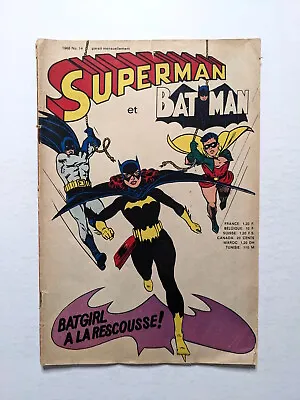 Buy Superman Et Batman #14 1968 French 1st Apperance Batgirl Detective Comics #359 • 1,204.77£