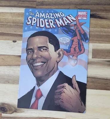 Buy The Amazing Spider-Man #583 3rd Print Variant Obama Cover, Jan 2009, HIGH GRADE • 47.04£