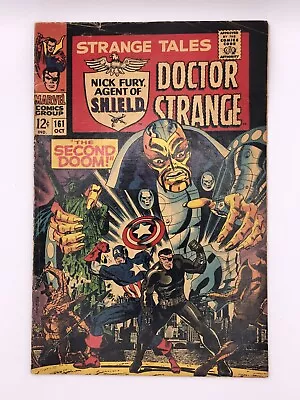 Buy Marvel STRANGE TALES #161 Nick Fury 1967 GD Vintage Comic Plus #163 • 17£