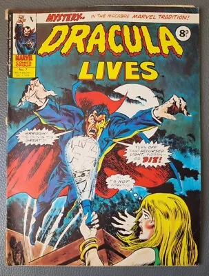Buy Dracula Lives - Original Marvel Comics Group UK Issue No.7 Dec 1974  • 5£