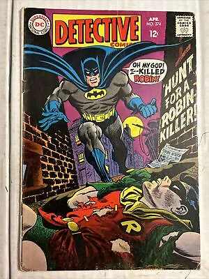 Buy DETECTIVE COMICS #374 (April 1968) Gil Kane, VG+ • 16.22£