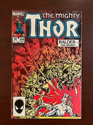 Buy Mighty Thor #344 (Marvel 1984) Walt Simonson Balder 1st Malekith 8.0 VF • 12.16£