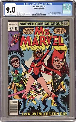 Buy Ms. Marvel #18 CGC 9.0 1978 3848805015 1st Full App. Mystique • 346.70£