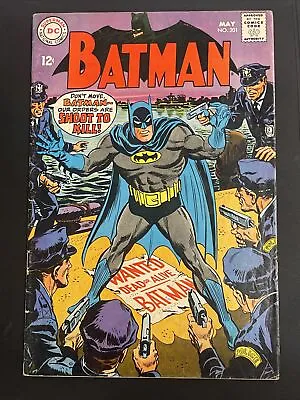 Buy Batman 201 Comic Book Gardner Stone Robin Joker Penguin DC 1968 VG *PNCARDS* • 60.26£