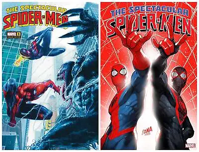 Buy THE SPECTACULAR SPIDER-MEN #1 Davide Paratore Variant Cover + 1:25 Ratio Variant • 44.95£