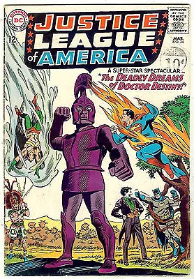 Buy Justice League Of America #34 (1965 Fn+ 6.5) Guide Value: $36.00 (£27.00) • 10.95£
