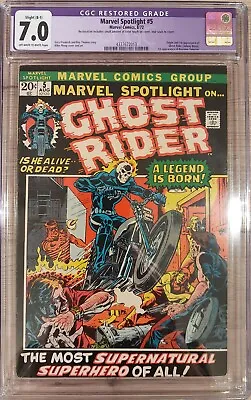 Buy 1972 Marvel Spotlight #5 CGC 7.0 FINE/VERY FINE Comic First & Origin Ghost Rider • 1,030.72£